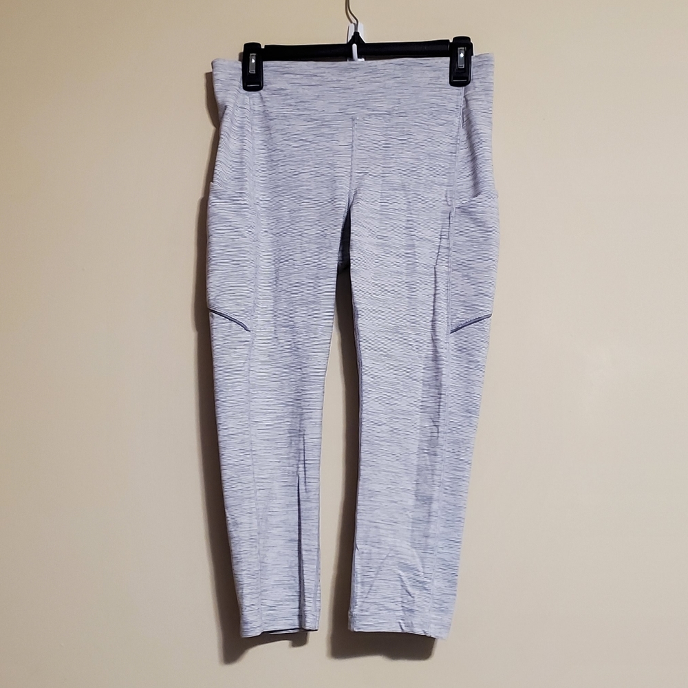 Lululemon Speed Up Crop 21" Pants Wee Are From Space Nimbus Battleship Women's 8